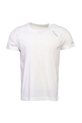 تی شرت سفید مردانه Fitted یقه گرد تکی پوشاک ورزشی کد 81452534