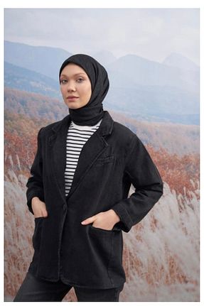 روسری مشکی پنبه پلی استر ARMANDA - کد 799845419