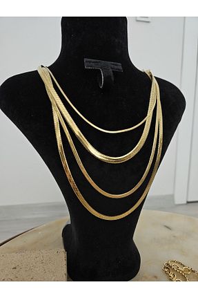 گردنبند استیل ( فولاد ) طلائی زنانه استیل (فولاد) Doshstudio - کد 826295984