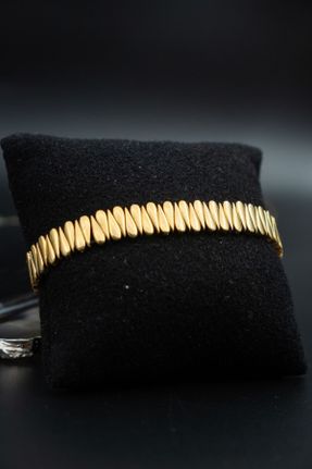 دستبند جواهر طلائی زنانه روکش طلا کد 831901960