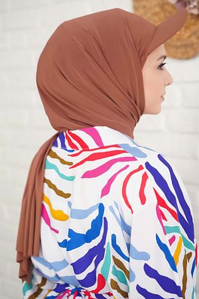 کلاه قهوه ای زنانه پنبه ای tessetür Bone diyarı - کد 841580479