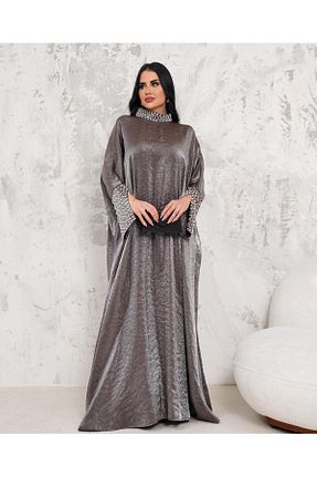 لباس مجلسی حجاب طوسی زنانه یقه ایستاده MAY MARA - کد 810079722