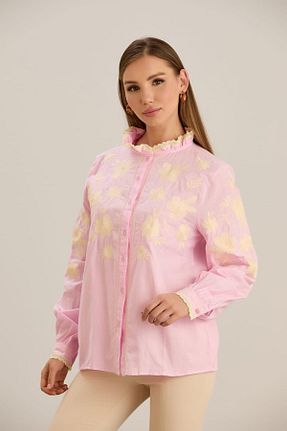 پیراهن صورتی زنانه رگولار MAY MARA - کد 835261116