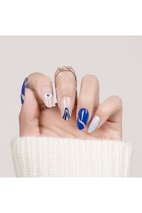 ناخن مصنوعی و اکسسوری آبی POP Beauty - کد 674084190
