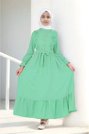 لباس حجاب سبز بچه گانه Jile Joui Co - کد 842157918
