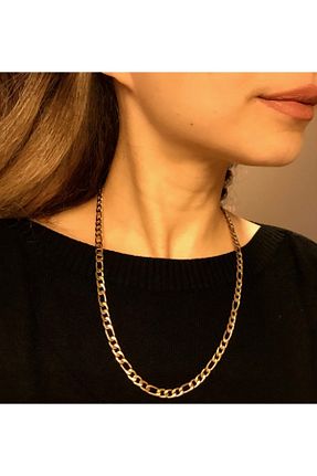 گردنبند استیل ( فولاد ) طلائی زنانه استیل ضد زنگ Accelonia - کد 169921394
