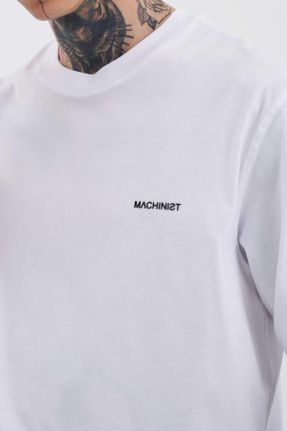 تی شرت سفید مردانه اورسایز یقه گرد پنبه (نخی) تکی کد 691029411