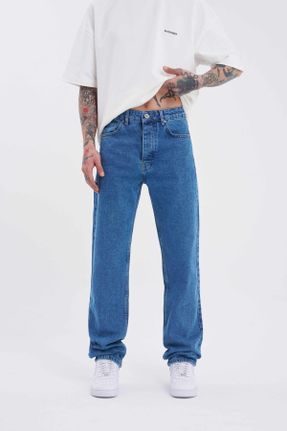شلوار جین آبی مردانه پاچه ساده جین ساده کد 658500940