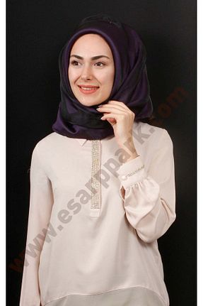 روسری بژ پلی استر Eşarppark - کد 792648735