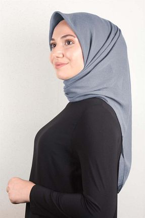 روسری طوسی 100 x 100 PİRAMİT - کد 338951757