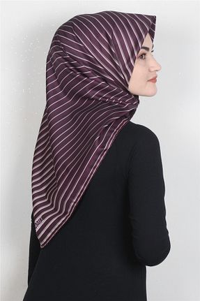 روسری بنفش پلی استر PİRAMİT - کد 208553938