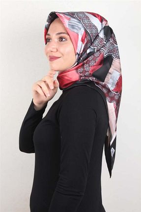 روسری رنگی 100 x 100 PİRAMİT - کد 410027309