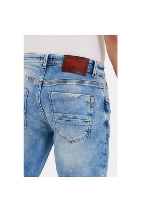 شلوار جین آبی مردانه پاچه تنگ اسلیم بلند کد 314643709