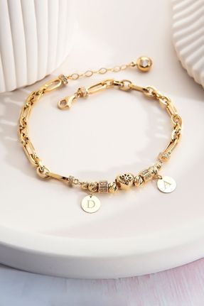 دستبند طلا طلائی زنانه کد 820800834