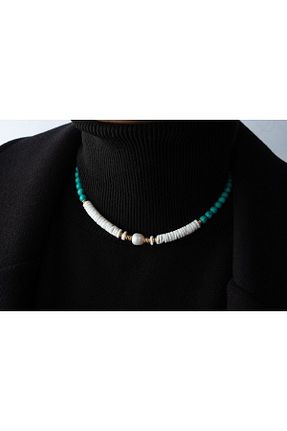 گردنبند جواهر طلائی زنانه سنگ طبیعی ByFlorya Jewelry - کد 806107863