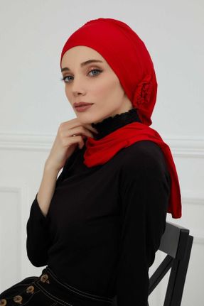 شال قرمز زنانه ویسکون کد 475235391