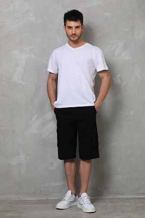 شلوارک و برمودا مشکی مردانه اسلیم فیت Cuqq Denim - کد 838532112