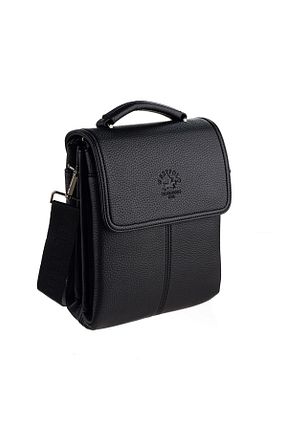 کیف پستچی مشکی مردانه چرم مصنوعی Westpolo - کد 54712519