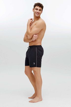 شلوارک ساحلی مشکی مردانه پلی استر U.S. Polo Assn. - کد 303458577