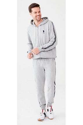 ست لباس راحتی طوسی مردانه ساده U.S. Polo Assn. - کد 140922678