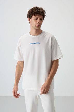 تی شرت نباتی مردانه رگولار یقه گرد پنبه - پلی استر تکی جوان کد 815768276