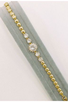 دستبند استیل (فولاد) طلائی زنانه استیل (فولاد) Pelek Butik - کد 841975925
