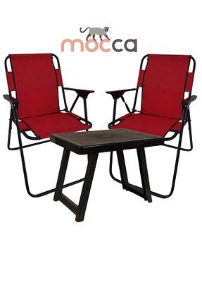 ست صندلی و میز کمپ قرمز Bofigo - کد 116885071