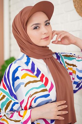 کلاه قهوه ای زنانه پنبه ای tessetür Bone diyarı - کد 841580479