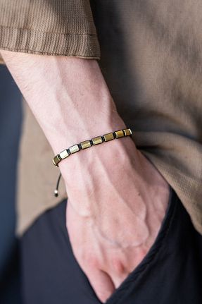 دستبند جواهر طلائی زنانه روکش طلا Serenite - کد 827916154