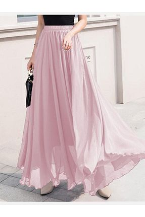 دامن حجاب صورتی زنانه رگولار NALINCI - کد 842023847