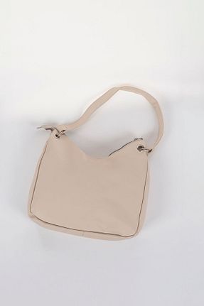 کیف دوشی بژ زنانه چرم مصنوعی KALİZ - کد 841755044