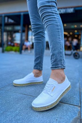 کفش کلاسیک سفید مردانه چرم مصنوعی BZ Moda - کد 842042551