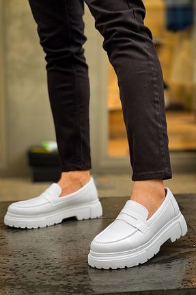 کفش کلاسیک سفید مردانه چرم لاکی BZ Moda - کد 842045852