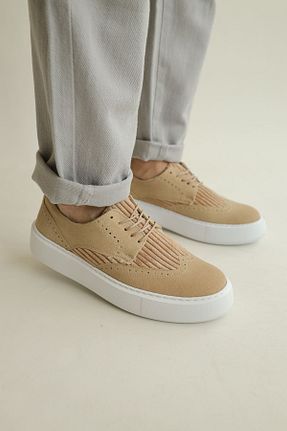 کفش کلاسیک بژ مردانه چرم لاکی BZ Moda - کد 842043873