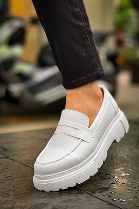 کفش کلاسیک سفید مردانه چرم لاکی BZ Moda - کد 842045852