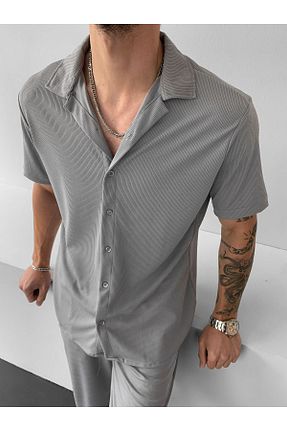 ست بالاتنه و پائین تنه طوسی مردانه بافتنی NO1 KONSEPT - کد 836169229