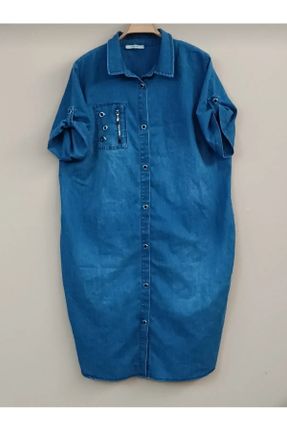 لباس آبی زنانه جین رگولار جین کد 835675090