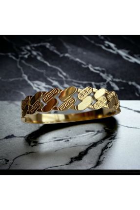 دستبند استیل طلائی زنانه استیل ضد زنگ کد 659978552