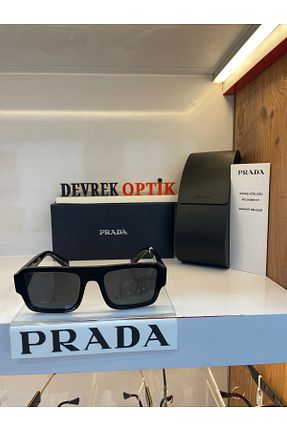 عینک آفتابی مشکی زنانه UV400 Prada - کد 842163287