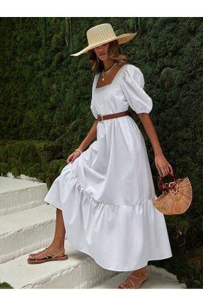 لباس سفید زنانه بافتنی گلوژ کد 822865746