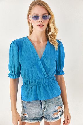 بلوز بژ زنانه ساده Olalook - کد 700336504