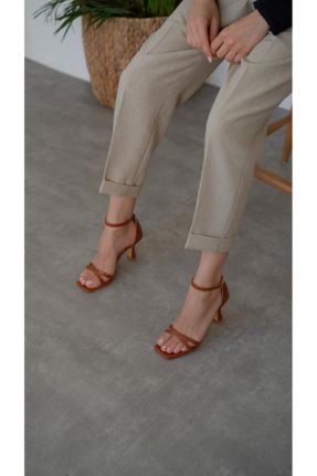 کفش پاشنه بلند کلاسیک قهوه ای زنانه پاشنه ساده پاشنه متوسط ( 5 - 9 cm ) کد 823282921