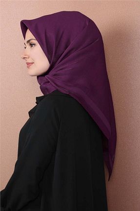 روسری بنفش پلی استر PİRAMİT - کد 129553622
