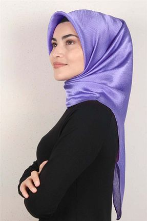 روسری بنفش 90 x 90 PİRAMİT - کد 320241514