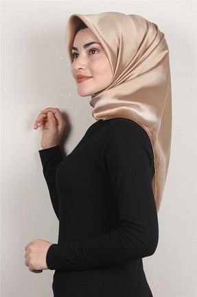 روسری طلائی 90 x 90 PİRAMİT - کد 129718439