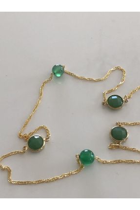 گردنبند جواهر طلائی زنانه روکش طلا کد 635267803
