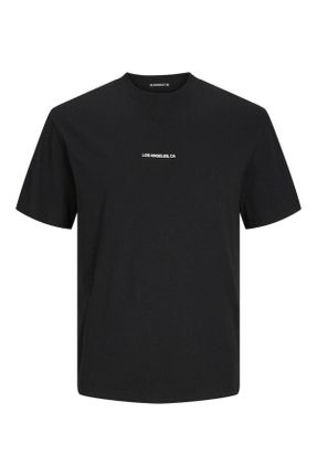 تی شرت مشکی مردانه رگولار کد 827002332