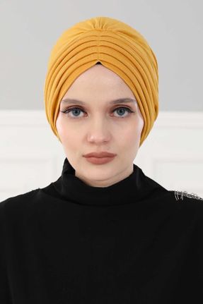 کلاه شنای اسلامی زرد زنانه کد 62768016