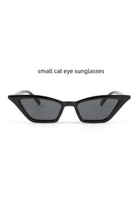عینک آفتابی مشکی زنانه 53 UV400 پلاستیک گربه ای کد 448103091