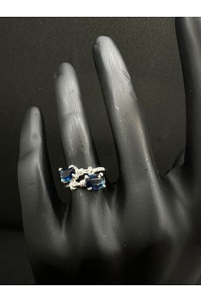 انگشتر نقره زنانه یاقوت کبود Jewel - کد 812925223
